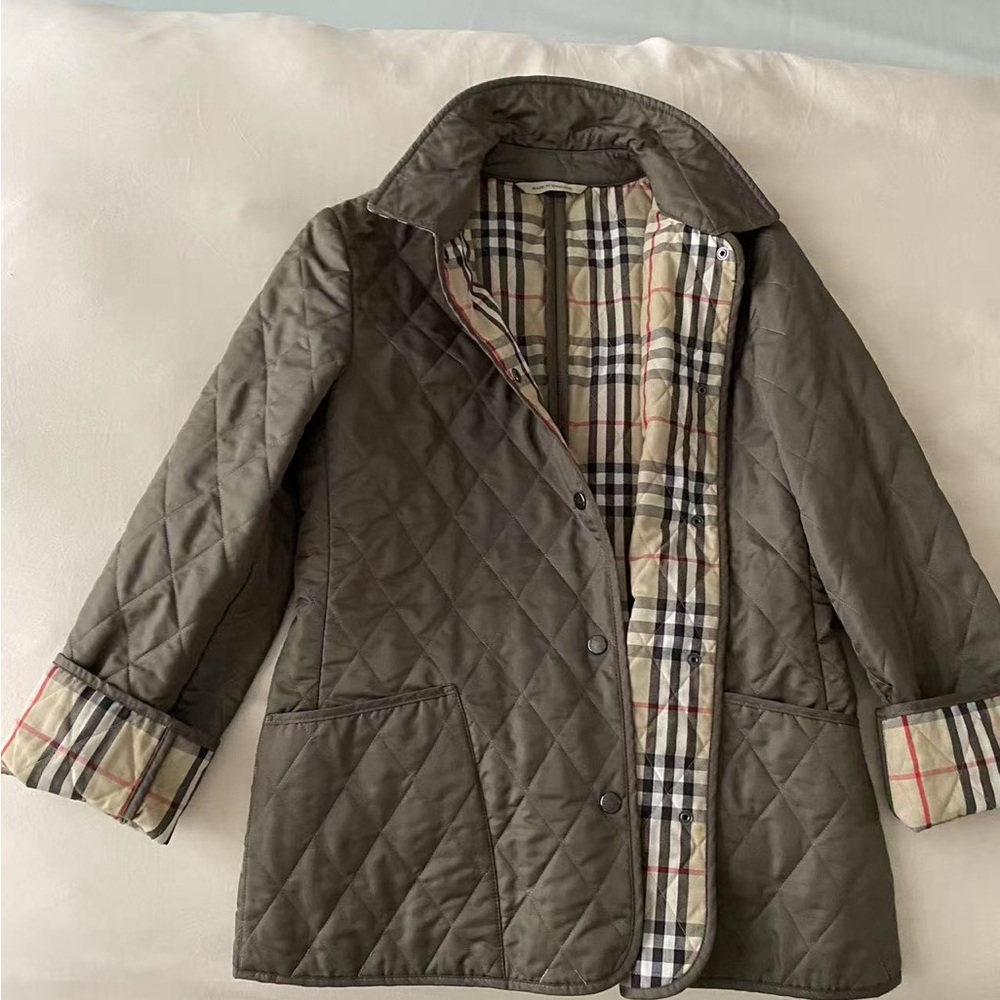 Burberry Quilted Olive Classic Jacket